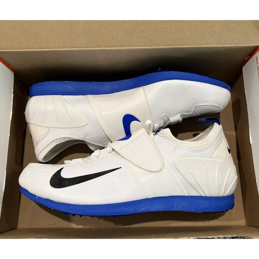 Nike Zoom Pole Vault II Mens Track‎ & Field Shoes Size 15 White/Blue New